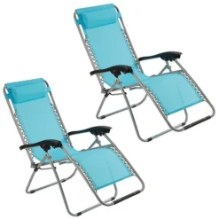 Garden Gear Zero Gravity Chair - Marine Blue -Green Us Garden G0881 2