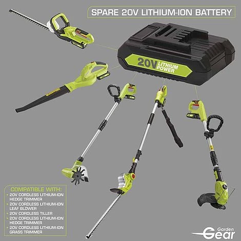 Garden Gear 20V Cordless Lithium-ion Hedge Trimmer 7 Garden Gear 20V Cordless Lithium-ion Hedge Trimmer - Image 7