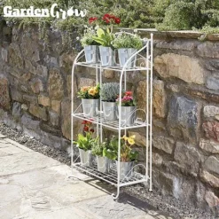 Three-tier Highbury Folding Metal Plant Stand -Green Us Garden G2663 1
