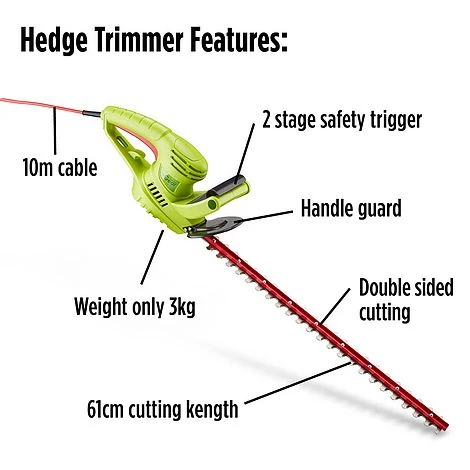 Garden Gear 600W Hedge Trimmer 8 Garden Gear 600W Hedge Trimmer - Image 8