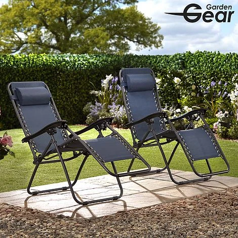 Garden Gear Zero Gravity Chair - Navy 4 Garden Gear Zero Gravity Chair - Navy - Image 4
